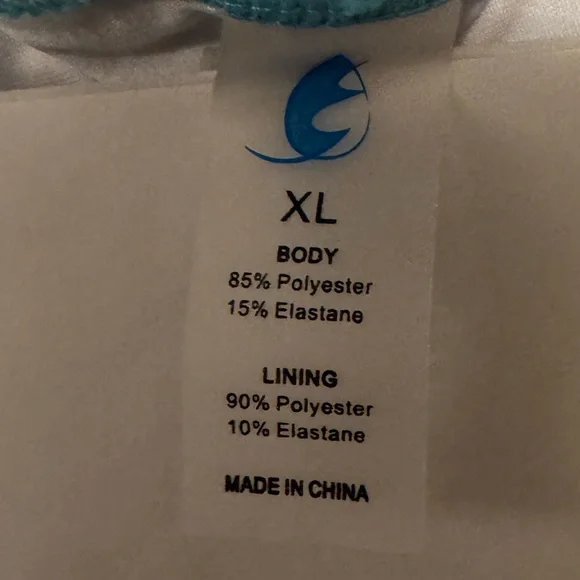 🎀Womens Bikini Top Bathing Suit Light Blue Color Adjustable Straps Size XL - Picture 3 of 5